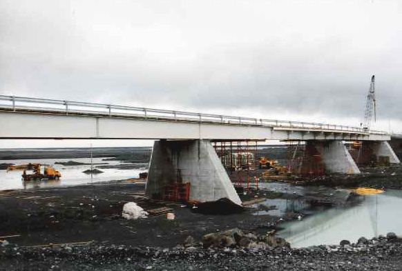 Neue Br&uuml;cke &uuml;ber Skeidara