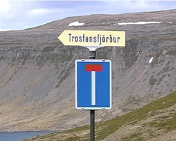 Wegweiser Trostansfj&ouml;rdur