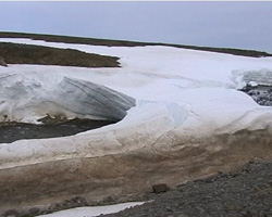 Schnee auf der Steingr&iacute;msfjardarheidi